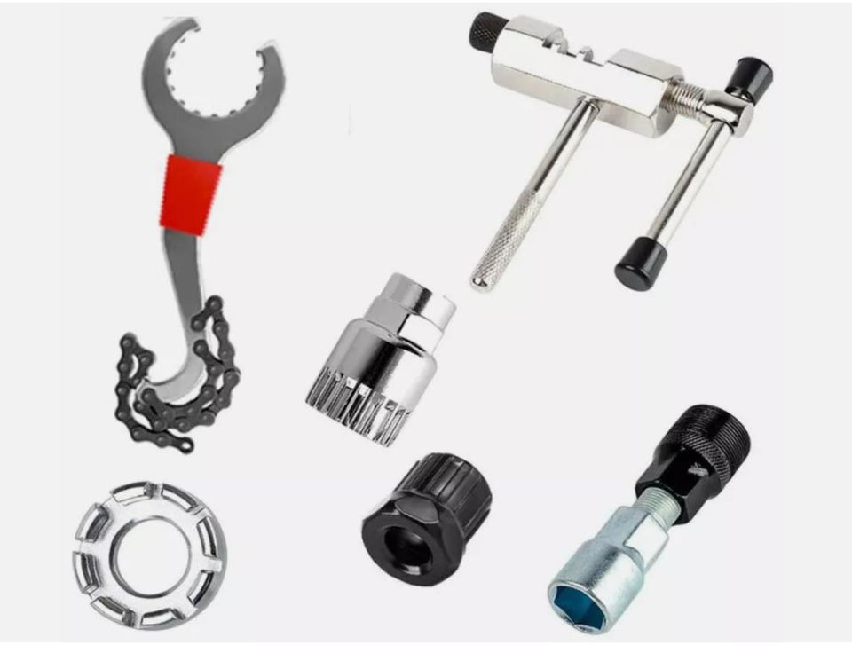 Bicycle Repair Tool Kits MTB Road Bikes Maintenance Tools Bracket Chain Breaker Flywheel Remover Cutter Crank Puller Bike Wrench