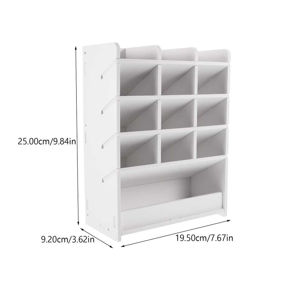Desktop Storage Box Wood Office Stationery Organizer School Office Pen Stand Living Room Coffee Table Remote Control Organizer