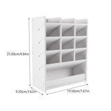 Desktop Storage Box Wood Office Stationery Organizer School Office Pen Stand Living Room Coffee Table Remote Control Organizer