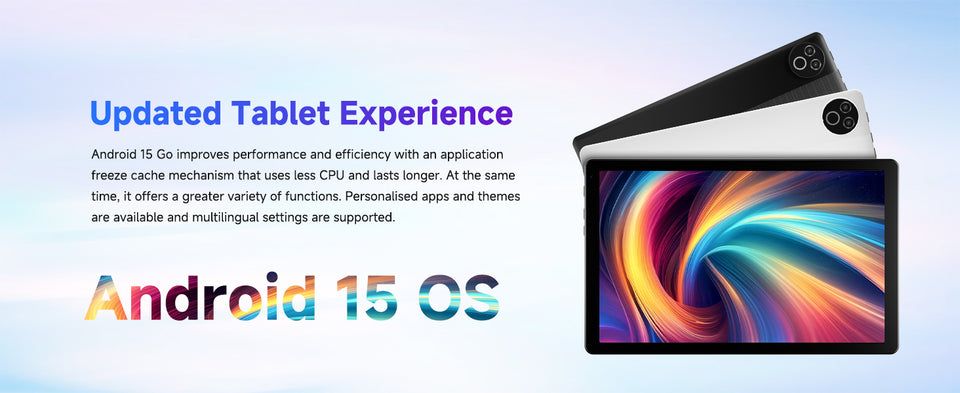 URAO Android 15 Tablet 10.1 Inch 20GB RAM 64GB ROM 5-core Dual Camera Tablets PC Set Keyboard/Case/Mouse/Stylus/Headphone