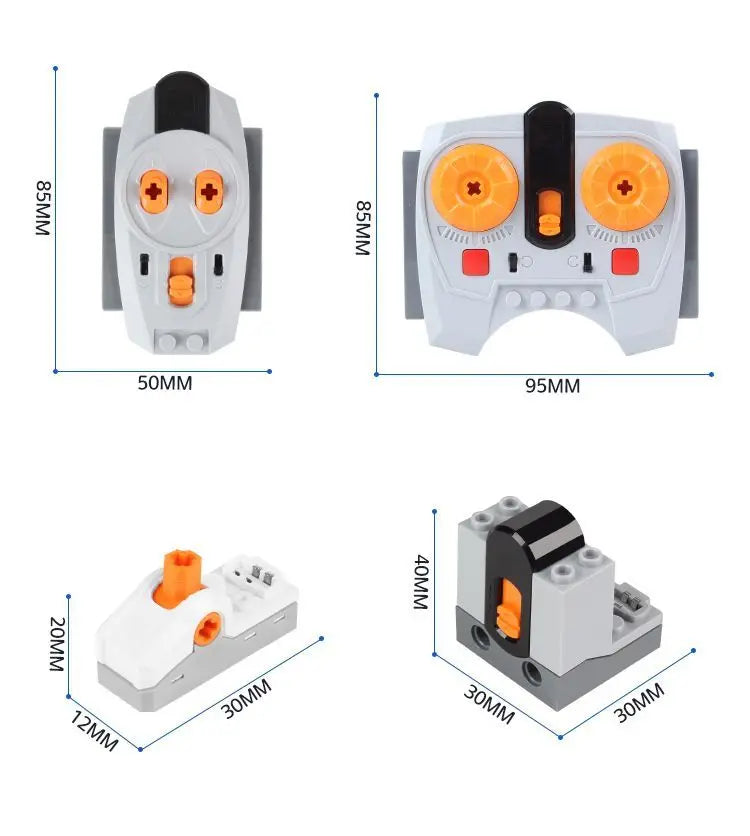 Technical Electric MOC Building Blocks 6-Leg Walking Robot RC Omnidirectional Robot Model DIY  bricks blocks Toy for kids