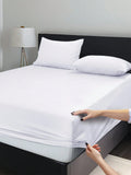 LUX Décor Fitted Sheet Only - Easy to Fit 360 Elastic Microfiber Sheets - 16 Inches Deep Pocket - Wrinkles Fade Resistant