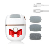 Electric Foot File Callus Remover Remover Rechargeable Pedicure Tool with 3 Grinding Heads for Dead Hard Cracked Dry Feet Skin