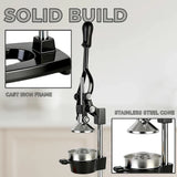 SAEIV Cast Iron Citrus Juicer Manual Juice Press for Commercial Use Heavy-Duty Countertop Press for Fresh Orange Juice