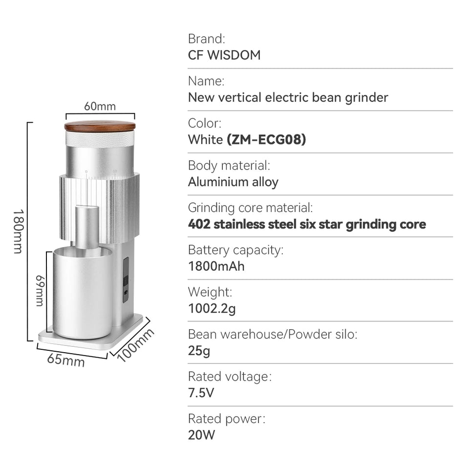 Portable Coffee Grinder Electric Grinder Coffee Bean Grinder Coffee Grinders  accessorie for Home Use  Christmas Birthday Gift
