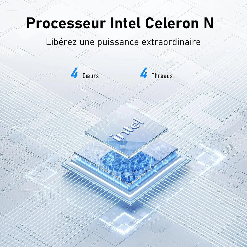 Laptop 15.6 INCH 8 Go RAM Go SSD Celero N N3450 CPU PC Portable student FHD IPS with Wi-FI 5 Bluetooth