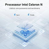 Laptop 15.6 INCH 8 Go RAM Go SSD Celero N N3450 CPU PC Portable student FHD IPS with Wi-FI 5 Bluetooth
