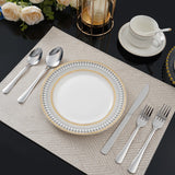 HANSMART 60Pcs Stainless Steel Flatware Set For 12 With Dinner Forks Salad Forks Spoons and Knives Dishwasher Safe