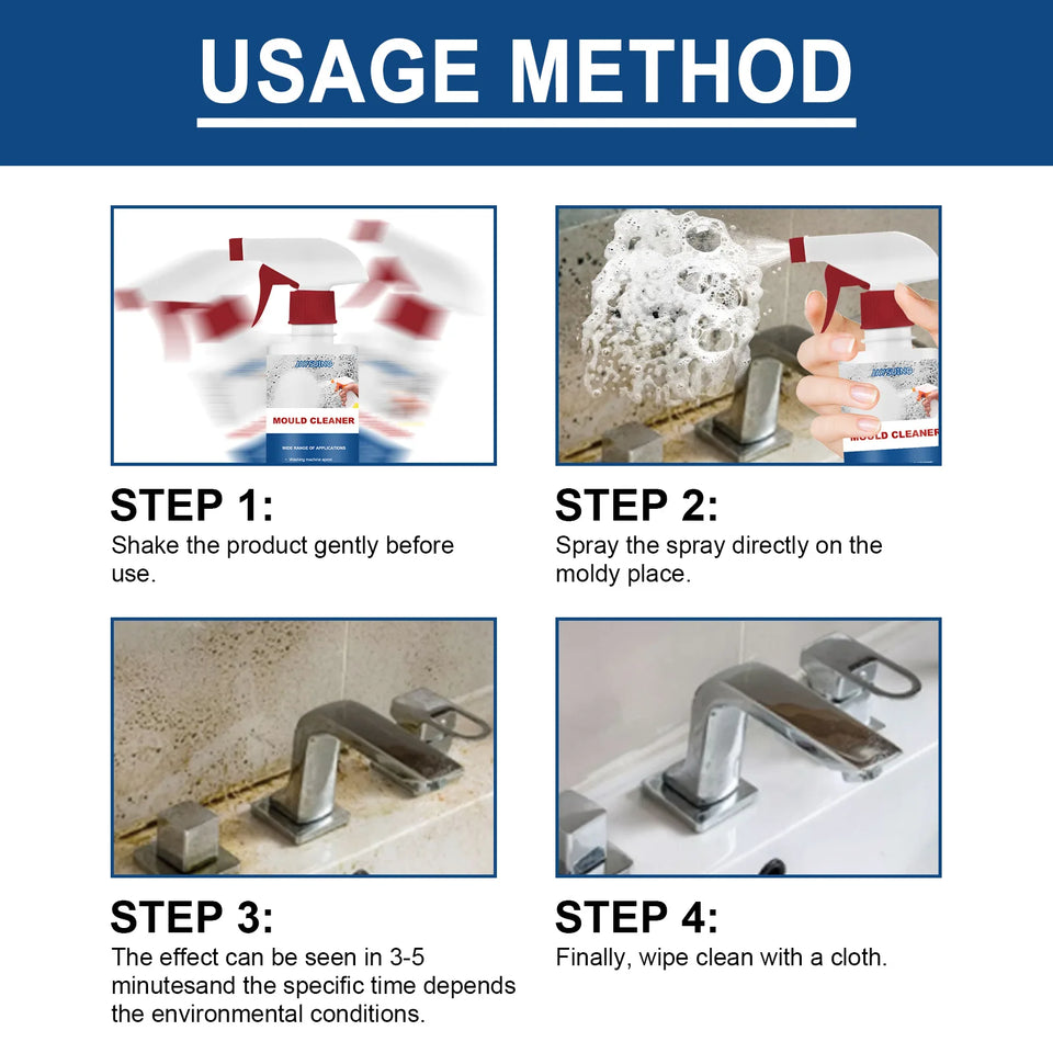 Jaysuing Mould Removal Spray Kitchen Bathroom Bubble Cleaning Dirt Mildew Stain Spo Remover Tile Toilet Mild Wall Mildew Cleaner