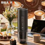 Electric Espresso Coffee Machine for Car & Home Camping Portable Coffee Maker Capsule Powder Travel 2-in-1 Wireless Coffee Maker