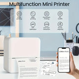 Mini Portable Wireless Thermal Printer, Inkless Printing, Compatible with iOS/Android, for Photos, Labels Notes, Study Essential