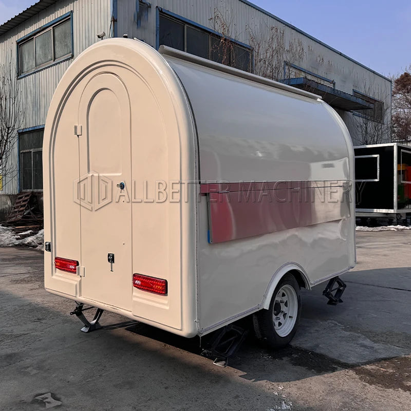 Hot Sale Mobile Coffee Cart Food Trailer Fully Equipped Customized Street Van Kiosk Food Truck with CE DOT Certification