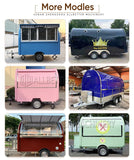 Customized Mini Street Fruit Candy Coffee Food Truck Mobile Kitchen Vending Food Trailers With Equipment Food Cart