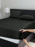 LUX Décor Fitted Sheet Only - Easy to Fit 360 Elastic Microfiber Sheets - 16 Inches Deep Pocket - Wrinkles Fade Resistant