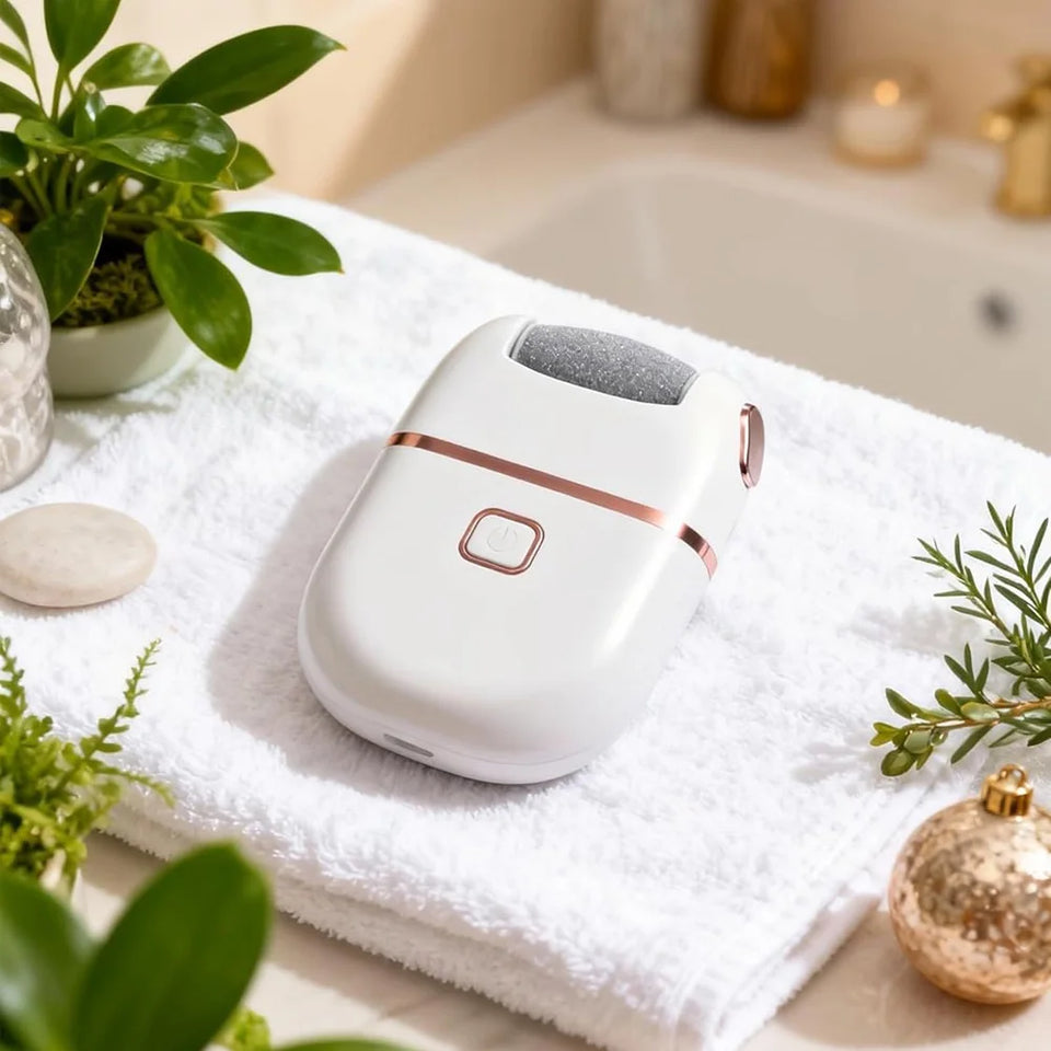 Electric Foot File Callus Remover Remover Rechargeable Pedicure Tool with 3 Grinding Heads for Dead Hard Cracked Dry Feet Skin