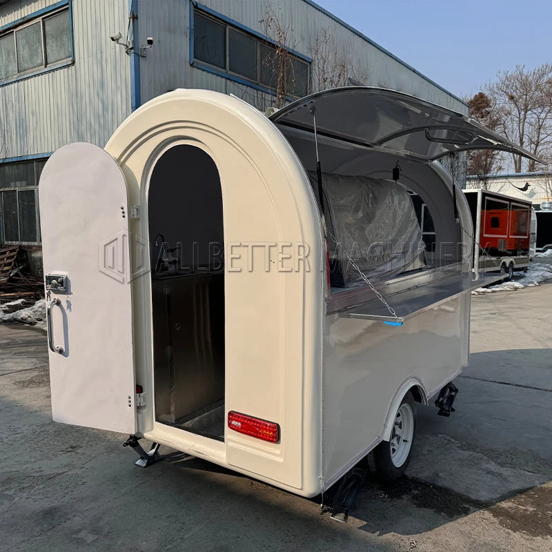 Hot Sale Mobile Coffee Cart Food Trailer Fully Equipped Customized Street Van Kiosk Food Truck with CE DOT Certification