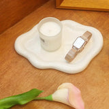 Jewelry Tray with Cloud Design Decorative Dish for Rings Keys Perfume Organizer for Dresser Nightstand Entryway Table