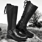 33 to 40 Adjustable Adjustable Zipper Long Cano Boots for Women