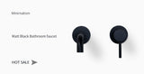 Bathroom Accessories Hardware Set Kit Towel Bar Wall Mount Matt Black Toilet Paper Holder Hand Robe Hook Hanger Stainless Steel