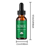 Tea tree essential oil for skin care, massage, shower, diffuser relaxing essential oil for face, body, nails, hair, skin care