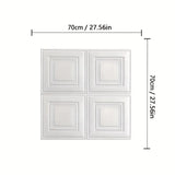 1-10pcs 70x70cm 3D Room Decor Decoration Self-adhesive Wall Stickers Foam Waterproof Anti-collision Wallpaper Ceiling Background