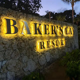 LED Illuminated Sign Custom 3D Metal Letters Business Logo Backlit Sign for Storefront Company Outdoor Commercial