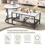 Urban Luxe coffee table with Adjustable Feet, Metal Surface Marble Slab side table living room Table Black