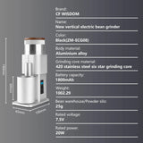 Coffee Grinder Electric Coffee Grinder Portable Coffee Bean Grinder USB Rechargeable Burr Mill  Home Kitchen Christmas Gift