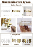 Custom 3D Metal Letters Business Logo Commercial Storefront Sign Office Clinic Spa Nail Company Signboard  Metal Channel Letters
