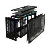 UPSIREN MD-1 ITX computer case，Support SFX power supply/ITX motherboard/graphics card（L） ≤380mm/Side-transparent portable case