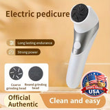 Electric Foot Grinder Rechargeable Callus Remover 2 Speed USB Pedicure Device for Thick Hard Dry Skin Heels Care