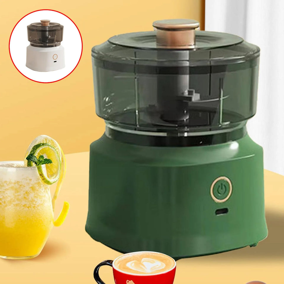 Mini Electric Food Processor USB Charging Garlic Chopper Meat Grinder Vegetable Mincer 350ML Portable Kitchen Tool