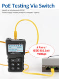 NOYAFA NF-488 Network Cable Tester PoE Switch Online Test PoE Voltage Polarity Cable Tracker Loop Test Tool with LCD Display