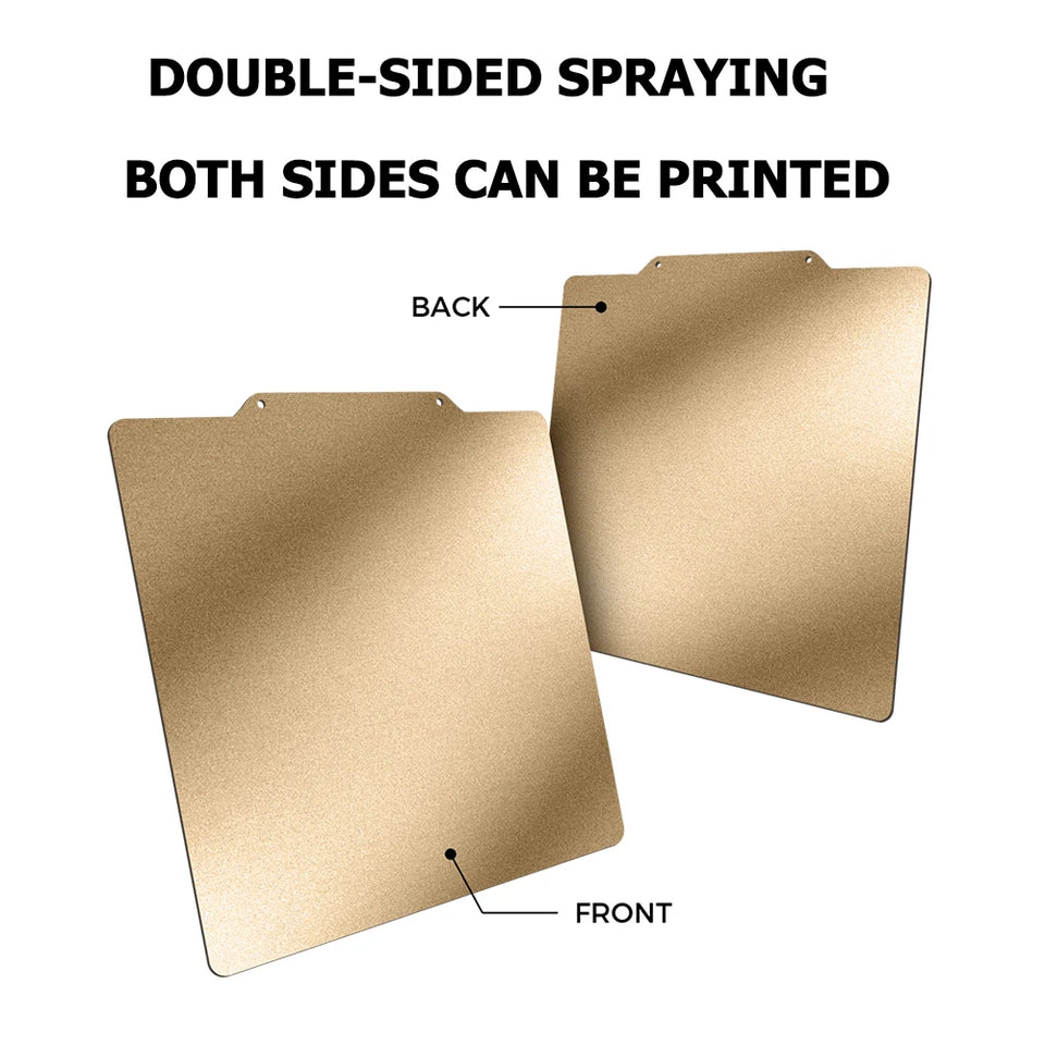 3D Printer PEI Magnetic Base Smooth and Powder Coated Spring Steel Plate Double-Sided Printing Hot Bed for Ender3 CR-10S Voron