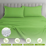LUX Décor Bamboo Viscose Sheet Sets - Organic 35% Viscose derived from Bamboo Rayon Blend with 65% Polyester - Breathable & Soft