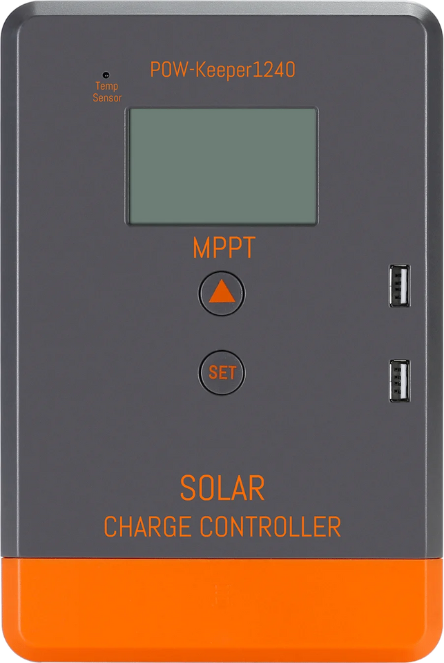 PowMr USA 20A 30A 40A MPPT Solar Charge Controller LCD Display for 12V 24V Power Bank AGM Gel Flooded Lithium Batteries Charger