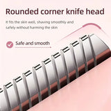 2 in 1 Electric Hair Trimmer for Women Dual Head USB Charging Cordless Wet Dry Body Facial Bikini Shaver Portable