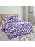 LUX Décor Reversible 5pc Comforter Set, Printed Bedding Set, Microfiber Bed in a Bag, Includes 1 Comforter, 2 Pillow Shams