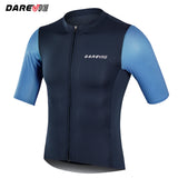 DAREVIE Man Cycling Maillot SPF 50+ Training Level Cycling Jersey Man Quick Dry Anti-Slip Light Soft Men's Cycling Clothing