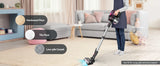 INSE N5T Cordless Vacuum Cleaner, 25Kpa 1.2L Large Dustbin, 6 in 1 Handheld Vacuum for Household Cleaning