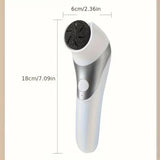 Electric Foot Grinder Rechargeable Callus Remover 2 Speed USB Pedicure Device for Thick Hard Dry Skin Heels Care