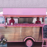 Allbetter New Design Pink Food Truck Candy Juice Vending Kiosk Ice Cream Food Trailer Cute Commercial Food Truck for Sale
