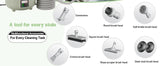 2500W Powerful Handheld Steam Cleaner with 6 Brush Heads - 45 Mins Runtime, 110V Multiuse Steamer for Deep Cleaning Upholstery,