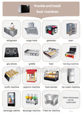 Customized Mini Street Fruit Candy Coffee Food Truck Mobile Kitchen Vending Food Trailers With Equipment Food Cart