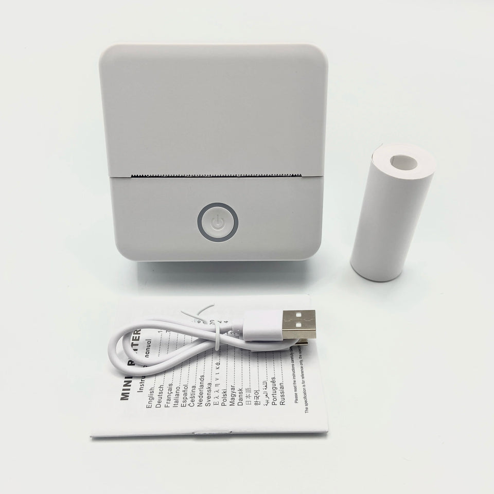 Mini Portable Wireless Thermal Printer, Inkless Printing, Compatible with iOS/Android, for Photos, Labels Notes, Study Essential