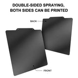 3D Printer PEI Magnetic Base Smooth and Powder Coated Spring Steel Plate Double-Sided Printing Hot Bed for Ender3 CR-10S Voron