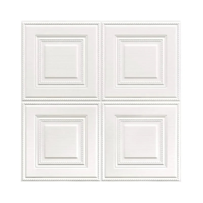 1-10pcs 70x70cm 3D Room Decor Decoration Self-adhesive Wall Stickers Foam Waterproof Anti-collision Wallpaper Ceiling Background