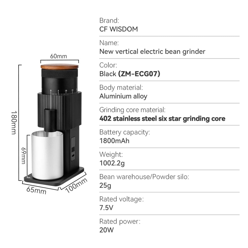Portable Coffee Grinder Electric Grinder Coffee Bean Grinder Coffee Grinders  accessorie for Home Use  Christmas Birthday Gift