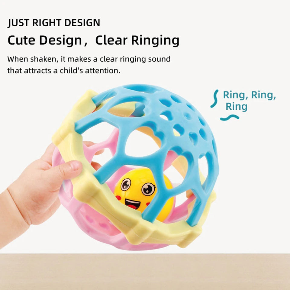Baby toys，Baby rattle, fine motor and sensory toy, Suitable for infants aged 3, 6, 9, and 12 months