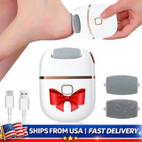Electric Foot File Callus Remover Remover Rechargeable Pedicure Tool with 3 Grinding Heads for Dead Hard Cracked Dry Feet Skin